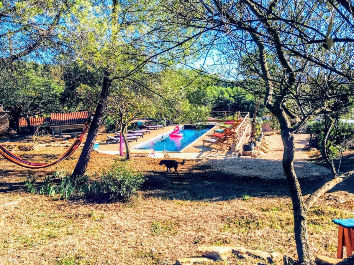 Arche De Noe Atypique, Boheme , Nature, Piscine Chauffee De Paques A Toussaint , Spa , Sauna , Loisirs Le Beausset Eksteriør billede