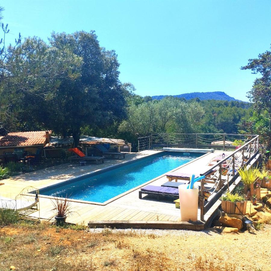Arche De Noe Atypique, Boheme , Nature, Piscine Chauffee De Paques A Toussaint , Spa , Sauna , Loisirs Le Beausset Eksteriør billede